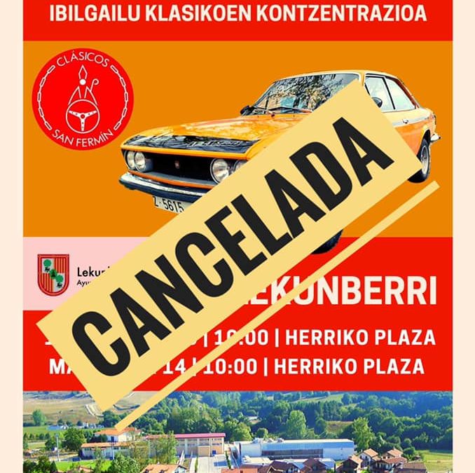 Cancelación salida Larraun 14/03/2020